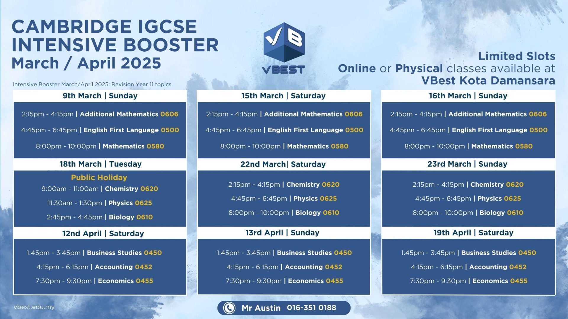 igcse intensive course,igcse,holiday booster,intensive course,holiday course,intensive booster,igcse courses online,igcse booster malaysia,igcse course malaysia 🏆 Booster - Year 11 IGCSE Intensive Course Mar/Apr 2025 VBest Tuition Centre